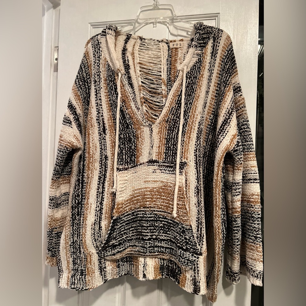 POL hoodie Baja style sweater